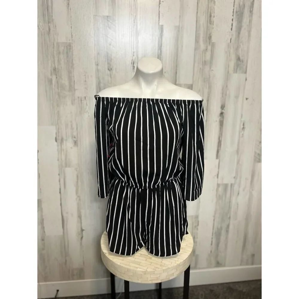 Ambiance Stripped romper